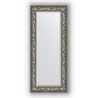 Зеркало с фацетом в багетной раме - византия серебро 99 мм, 59 х 139 см, Evoform - фото 306897653
