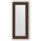 Зеркало с фацетом в багетной раме - византия бронза 99 мм, 59 х 139 см, Evoform - фото 6050944