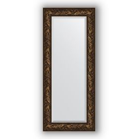 Зеркало с фацетом в багетной раме - византия бронза 99 мм, 59 х 139 см, Evoform