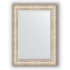 Зеркало с фацетом в багетной раме - виньетка серебро 109 мм, 80 х 110 см, Evoform - фото 6050946