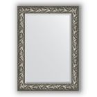 Зеркало с фацетом в багетной раме - византия серебро 99 мм, 79 х 109 см, Evoform - фото 306897658