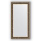 Зеркало в багетной раме - вензель серебряный 101 мм, 83 х 163 см, Evoform - фото 306897662