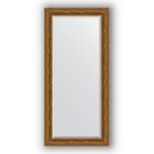 Зеркало с фацетом в багетной раме - травленая бронза 99 мм, 79 х 169 см, Evoform - фото 6050959