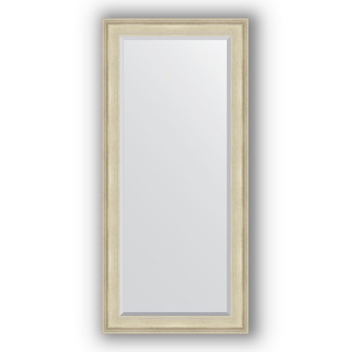 Зеркало с фацетом в багетной раме - травленое серебро 95 мм, 78 х 168 см, Evoform