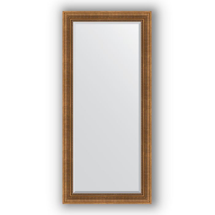 Зеркало с фацетом в багетной раме - бронзовый акведук 93 мм, 77 х 167 см, Evoform