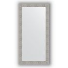 Зеркало в багетной раме - волна хром 90 мм, 80 х 160 см, Evoform - фото 306897697