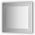 Зеркало в багетной раме со встроенным LED-светильником 22 Вт, 80x75 см, Evoform - фото 306897707
