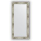 Зеркало с фацетом в багетной раме - алюминий 90 мм, 76 х 166 см, Evoform - фото 6050996