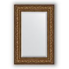 Зеркало с фацетом в багетной раме - виньетка состаренная бронза 109 мм, 60 х 90 см, Evoform - фото 6051000