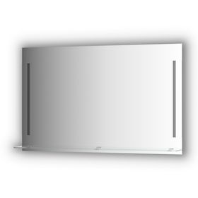 Зеркало с полочкой 120 см, с 2-мя встроенными LED-светильниками 11 Вт, 120x75 см, Evoform