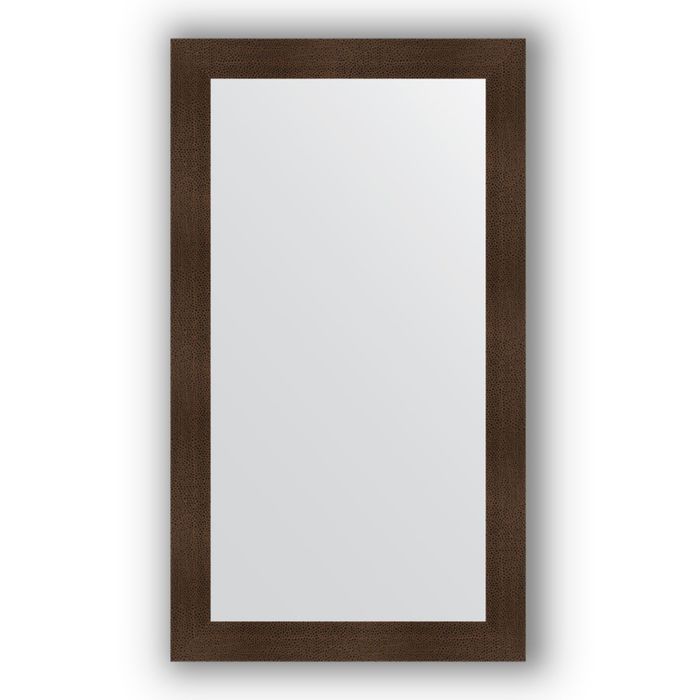 Зеркало в багетной раме - бронзовая лава 90 мм, 80 х 140 см, Evoform