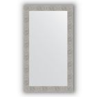 Зеркало в багетной раме - волна хром 90 мм, 80 х 140 см, Evoform - фото 306897724