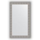 Зеркало в багетной раме - чеканка серебряная 90 мм, 80 х 140 см, Evoform - фото 306897733
