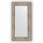 Зеркало с фацетом в багетной раме - барокко серебро 106 мм, 60 х 120 см, Evoform - фото 6051021