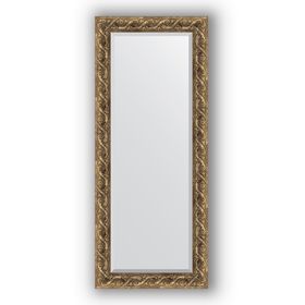 Зеркало с фацетом в багетной раме - фреска 84 мм, 61 х 146 см, Evoform