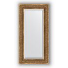 Зеркало с фацетом в багетной раме - вензель бронзовый 101 мм, 59 х 119 см, Evoform - фото 6051037