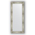Зеркало с фацетом в багетной раме - алюминий 90 мм, 66 х 156 см, Evoform - фото 6051038