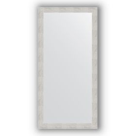 Зеркало в багетной раме - серебряный дождь 70 мм, 76 х 156 см, Evoform