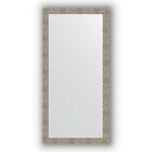 Зеркало в багетной раме - соты титан 70 мм, 76 х 156 см, Evoform - фото 306897754