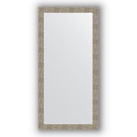 Зеркало в багетной раме - соты титан 70 мм, 76 х 156 см, Evoform