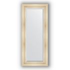 Зеркало с фацетом в багетной раме - травленое серебро 99 мм, 59 х 139 см, Evoform - фото 306897757