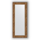 Зеркало с фацетом в багетной раме - виньетка бронзовая 85 мм, 55 х 135 см, Evoform - фото 6051047