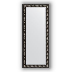 Зеркало с фацетом в багетной раме - чёрный ардеко 81 мм, 65 х 155 см, Evoform