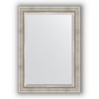 Зеркало с фацетом в багетной раме - римское серебро 88 мм, 76 х 106 см, Evoform - фото 306897772