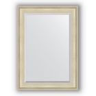 Зеркало с фацетом в багетной раме - травленое серебро 95 мм, 78 х 108 см, Evoform - фото 6051060