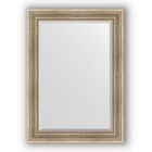 Зеркало с фацетом в багетной раме - серебряный акведук 93 мм, 77 х 107 см, Evoform - фото 6051061