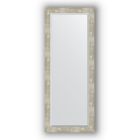 Зеркало с фацетом в багетной раме - алюминий 61 мм, 56 х 141 см, Evoform - фото 6051068