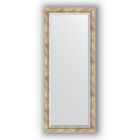 Зеркало с фацетом в багетной раме - прованс с плетением 70 мм, 63 х 153 см, Evoform - фото 6051077