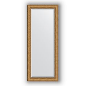 Зеркало с фацетом в багетной раме - медный эльдорадо 73 мм, 59 х 144 см, Evoform