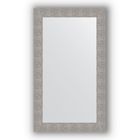 Зеркало в багетной раме - чеканка серебряная 90 мм, 70 х 120 см, Evoform - фото 306897799