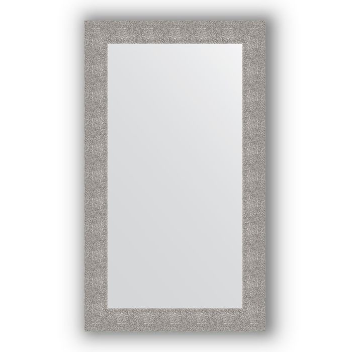 Зеркало в багетной раме - чеканка серебряная 90 мм, 70 х 120 см, Evoform