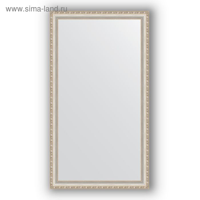 Зеркало в багетной раме - версаль серебро 64 мм, 75 х 135 см, Evoform - Фото 1