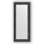Зеркало с фацетом в багетной раме - чёрный ардеко 81 мм, 60 х 145 см, Evoform - фото 6051086