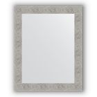 Зеркало в багетной раме - волна хром 90 мм, 80 х 100 см, Evoform - фото 306897804