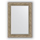 Зеркало с фацетом в багетной раме - виньетка античное серебро 85 мм, 65 х 95 см, Evoform - фото 6051090