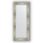 Зеркало с фацетом в багетной раме - алюминий 90 мм, 56 х 136 см, Evoform - фото 6051094