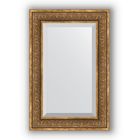 Зеркало с фацетом в багетной раме - вензель бронзовый 101 мм, 59 х 89 см, Evoform - фото 6051103