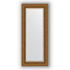 Зеркало с фацетом в багетной раме - травленая бронза 99 мм, 59 х 139 см, Evoform - фото 6051123