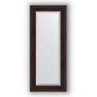 Зеркало с фацетом в багетной раме - тёмный прованс 99 мм, 59 х 139 см, Evoform - фото 6051124