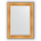 Зеркало с фацетом в багетной раме - травленое золото 99 мм, 79 х 109 см, Evoform - фото 6051127