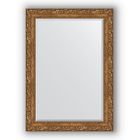 Зеркало с фацетом в багетной раме - виньетка бронзовая 85 мм, 75 х 105 см, Evoform - фото 306897845