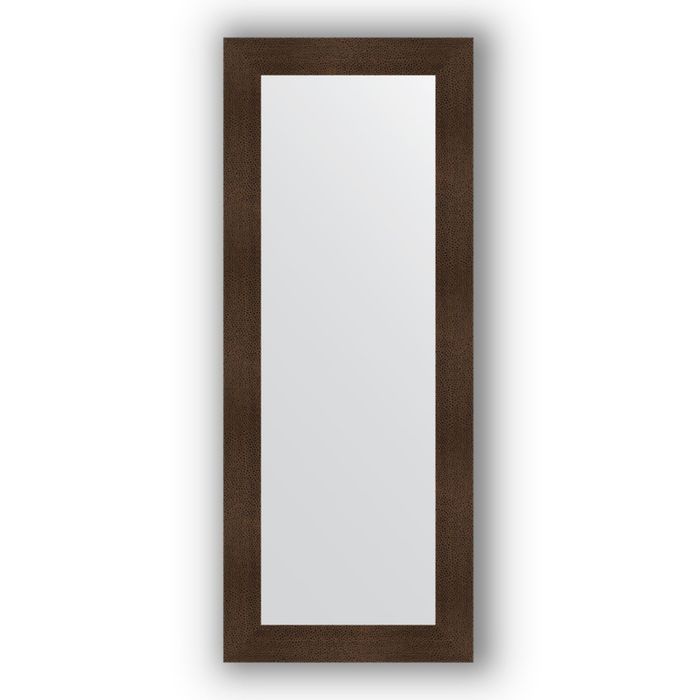Зеркало в багетной раме - бронзовая лава 90 мм, 60 х 150 см, Evoform