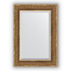 Зеркало с фацетом в багетной раме - вензель бронзовый 101 мм, 69 х 99 см, Evoform - фото 6051136
