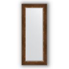 Зеркало с фацетом в багетной раме - римская бронза 88 мм, 56 х 136 см, Evoform - фото 6051140