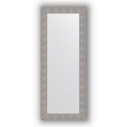 Зеркало в багетной раме - чеканка серебряная 90 мм, 60 х 150 см, Evoform - фото 6051143