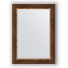 Зеркало с фацетом в багетной раме - римская бронза 88 мм, 76 х 106 см, Evoform - фото 6051145
